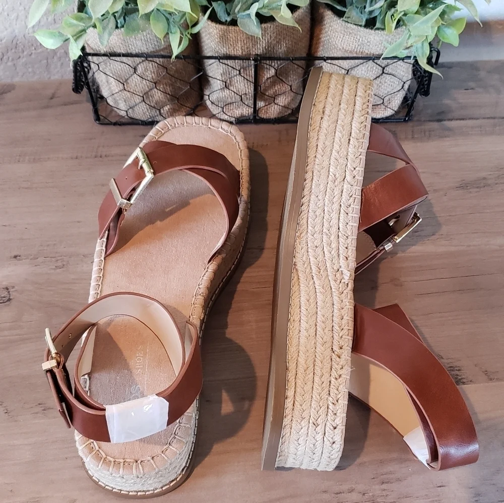 ASOS Design Tina Chunky Buckle Espadrille Shoes NEW